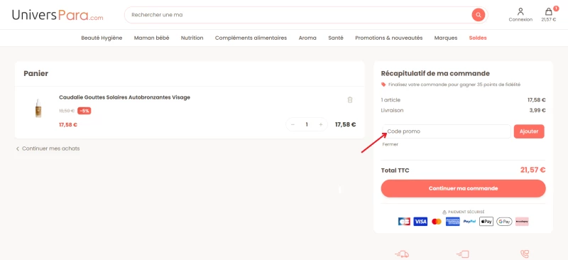 code promo UniversPara