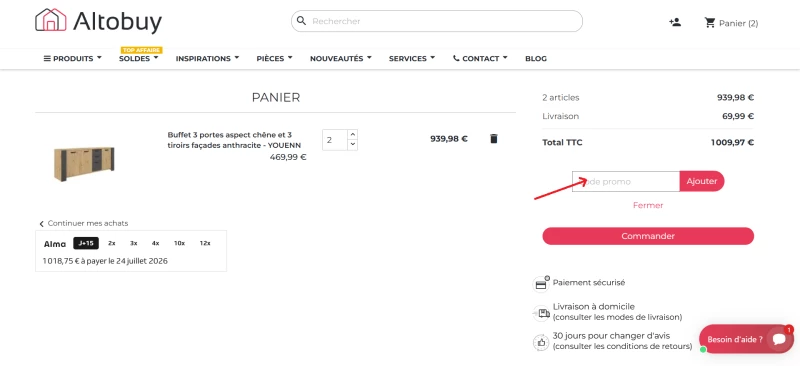 code promo Altobuy