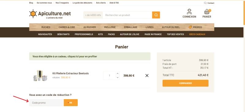 code promo Apiculture.net