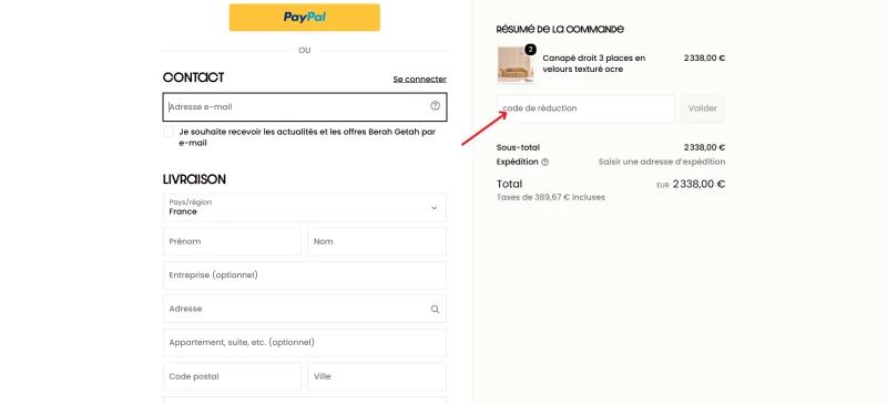 code promo Berah Getah