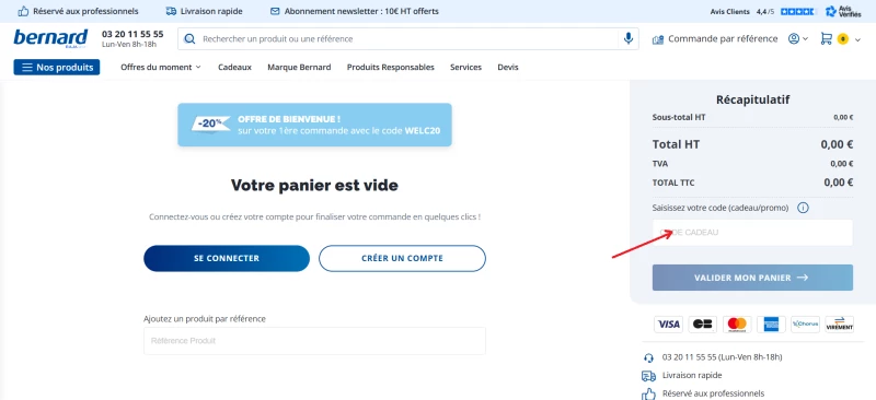 code promo Bernard