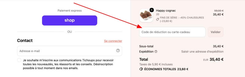 code promo Tichoups