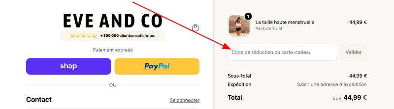 code promo Eve and CO