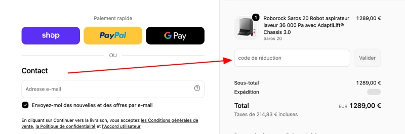 code promo Roborock