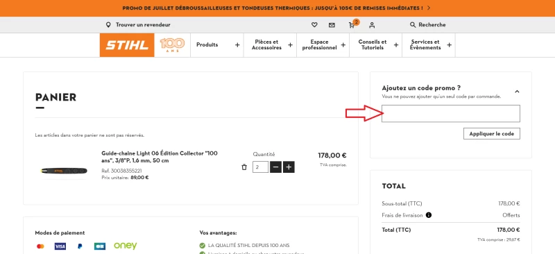 code promo STIHL