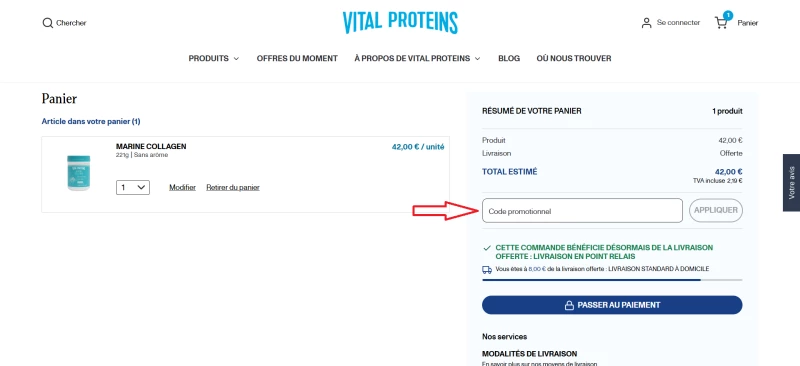code promo Vital Proteins