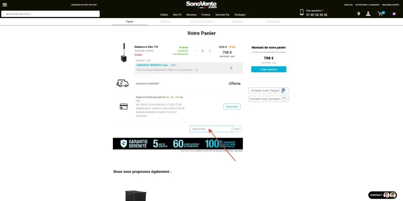 code promo SonoVente