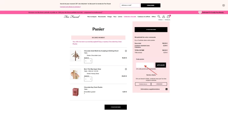 code promo Too Faced