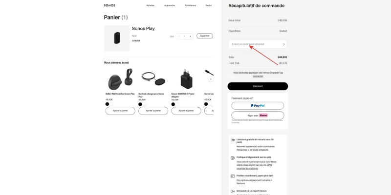 code promo Sonos