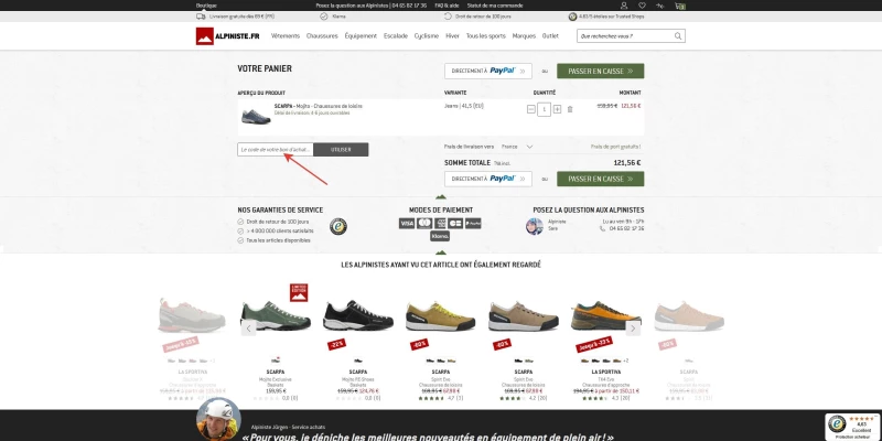 code promo Alpiniste