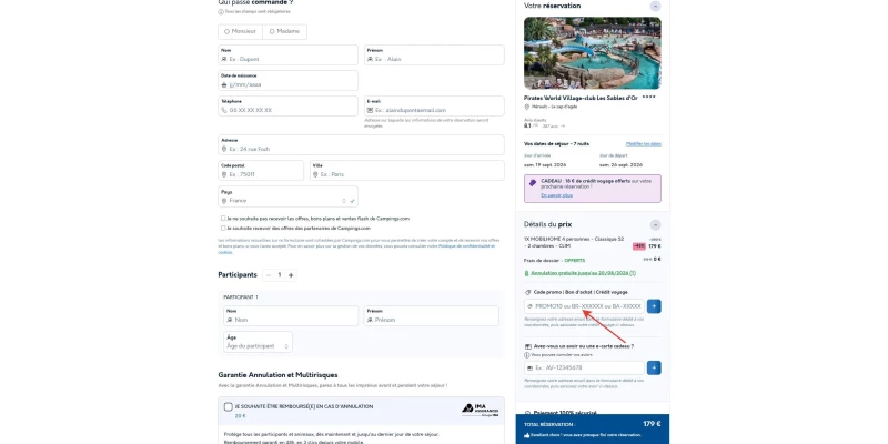 code promo Campings.com