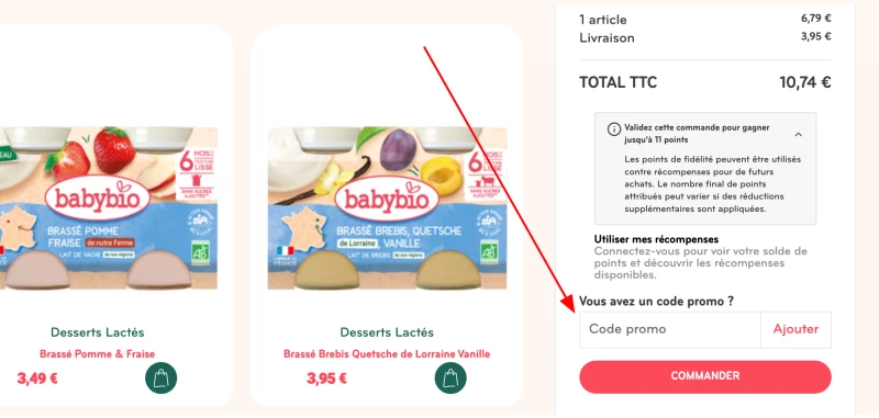 code promo Babybio
