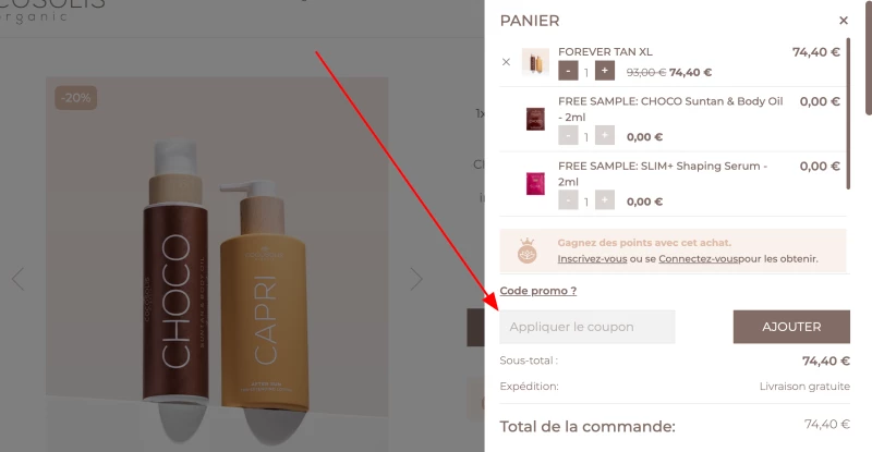 code promo COCOSOLIS