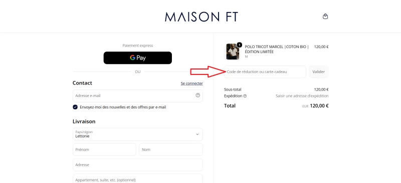 code promo Maison Ft
