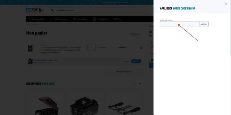 code promo Maxoutil