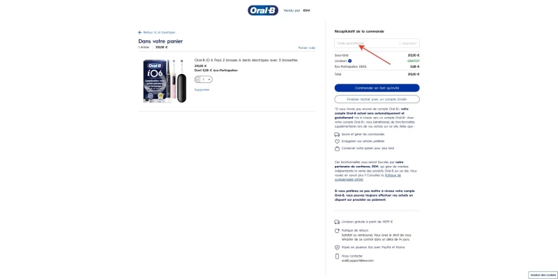 code promo Oral-B