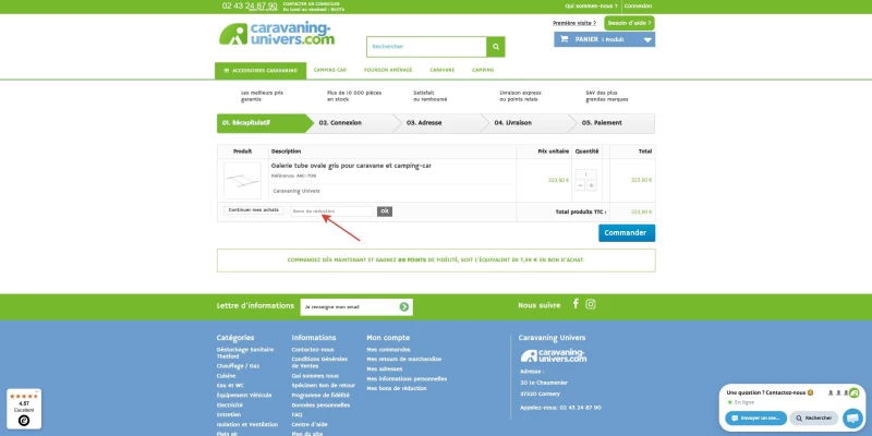 code promo Caravaning Univers