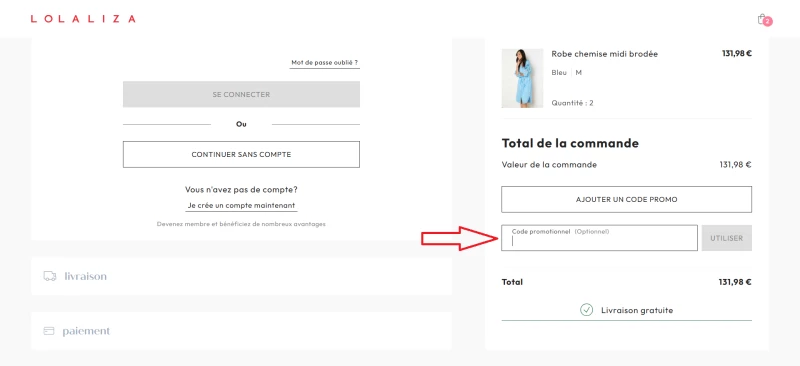 code promo Lolaliza