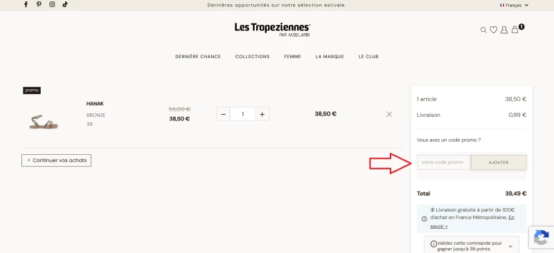 code promo Les Tropeziennes