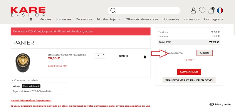 code promo KARE