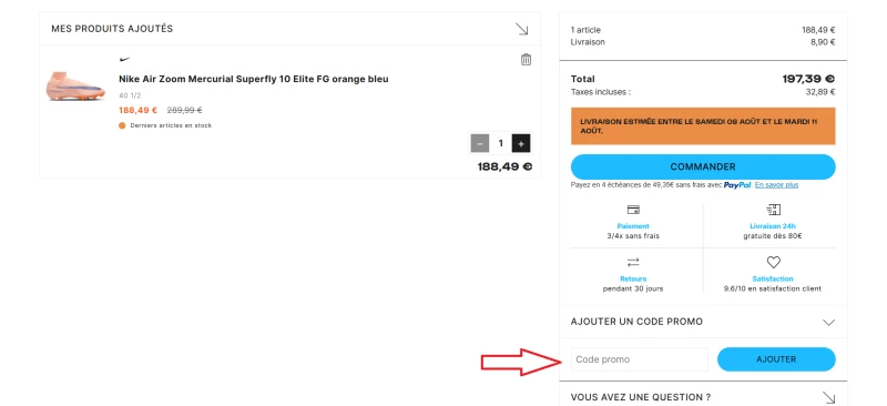 code promo Foot.fr