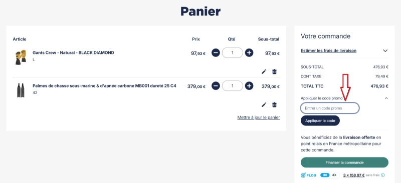 code promo Cabesto