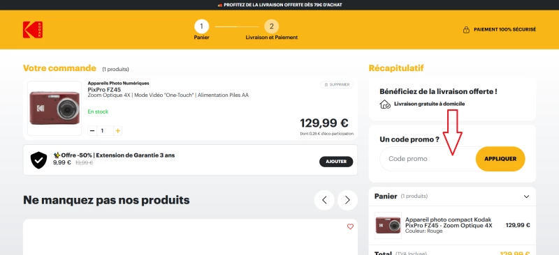 code promo KODAK