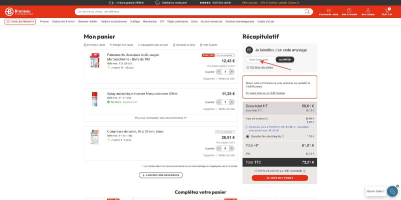 code promo Bruneau