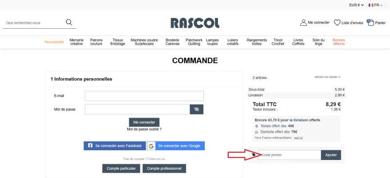code promo RASCOL