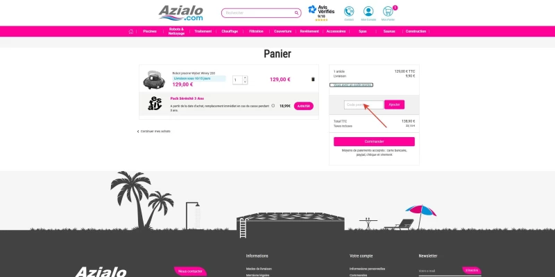 code promo Azialo