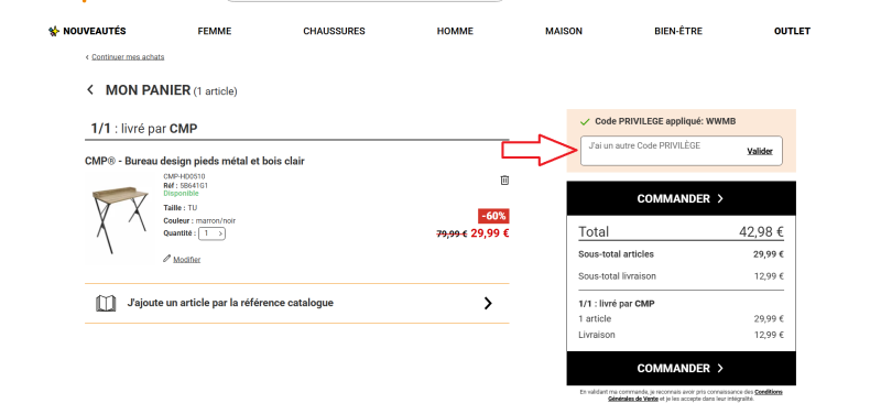 code promo Afibel