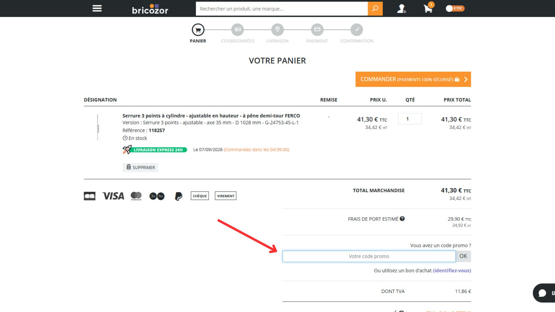 code promo Bricozor