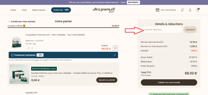 code promo Ultra Premium Direct