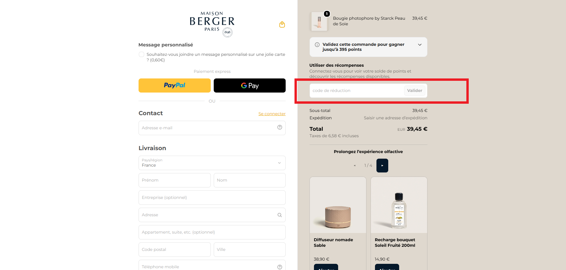 code promo Maison Berger