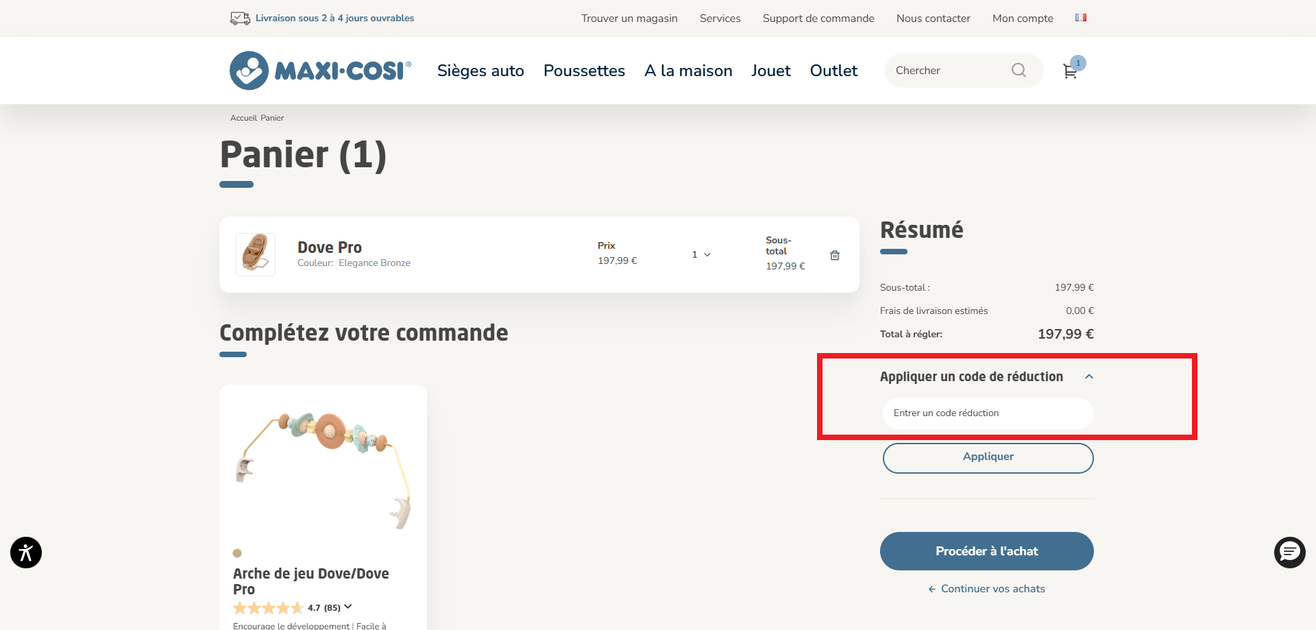 code promo Maxi Cosi