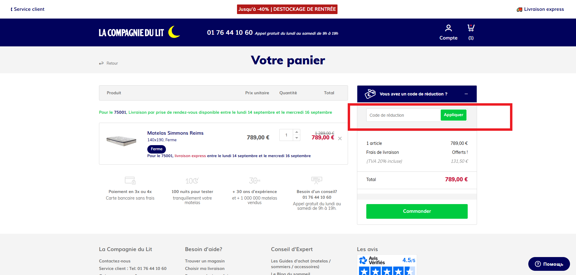 code promo La Compagnie Du Lit