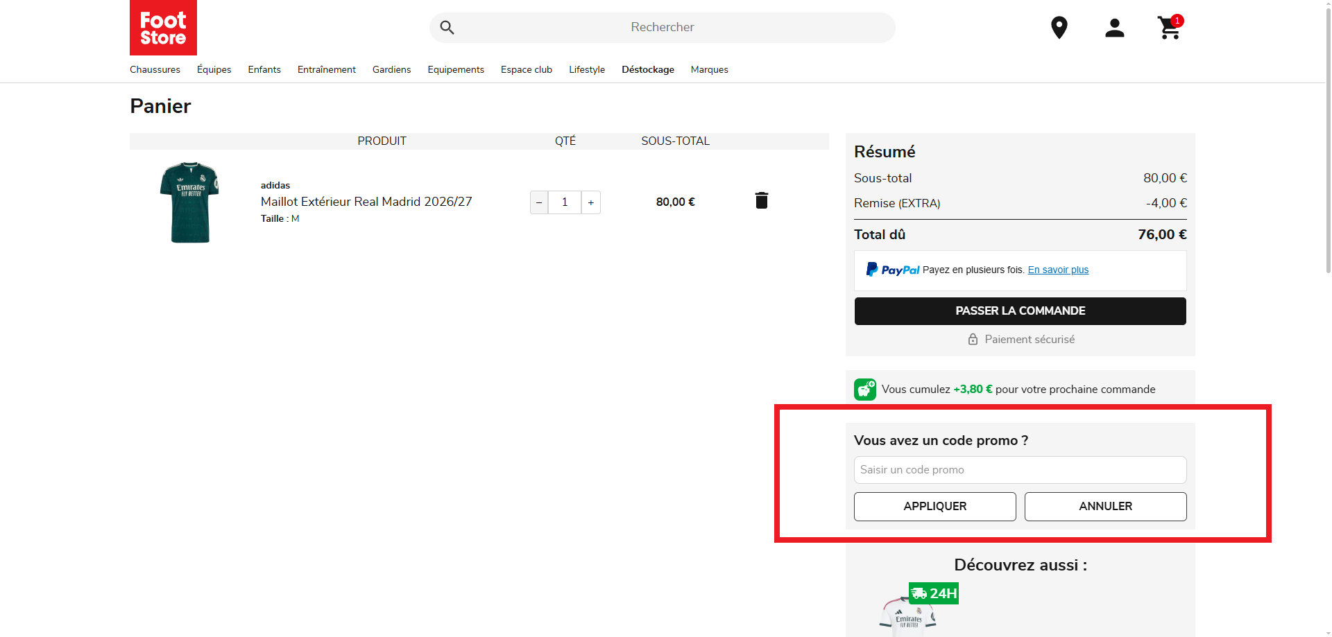 code promo Foot Store