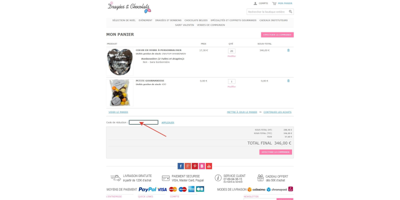 code promo Dragées & Chocolats