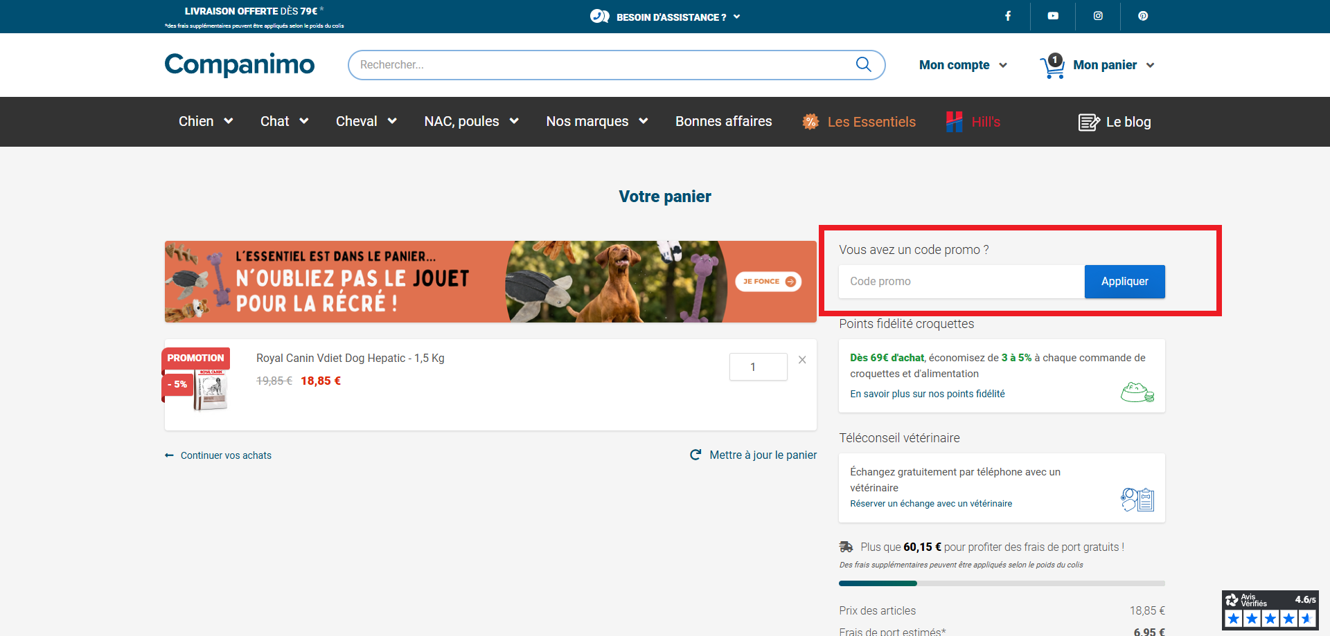 code promo Companimo