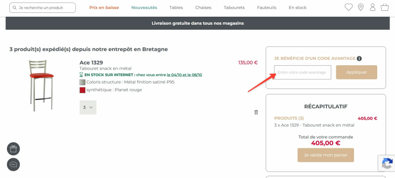 code promo 4 Pieds