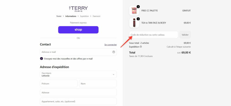 code promo By Terry