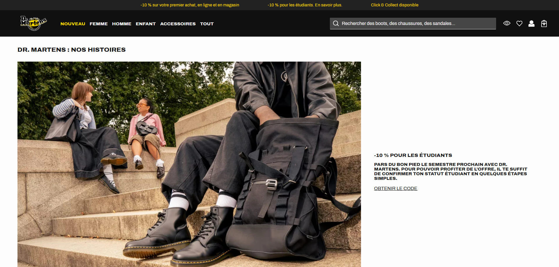Dr Martens Code promo