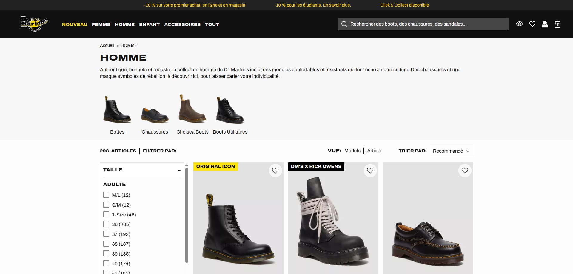 Dr Martens Bons de réduction