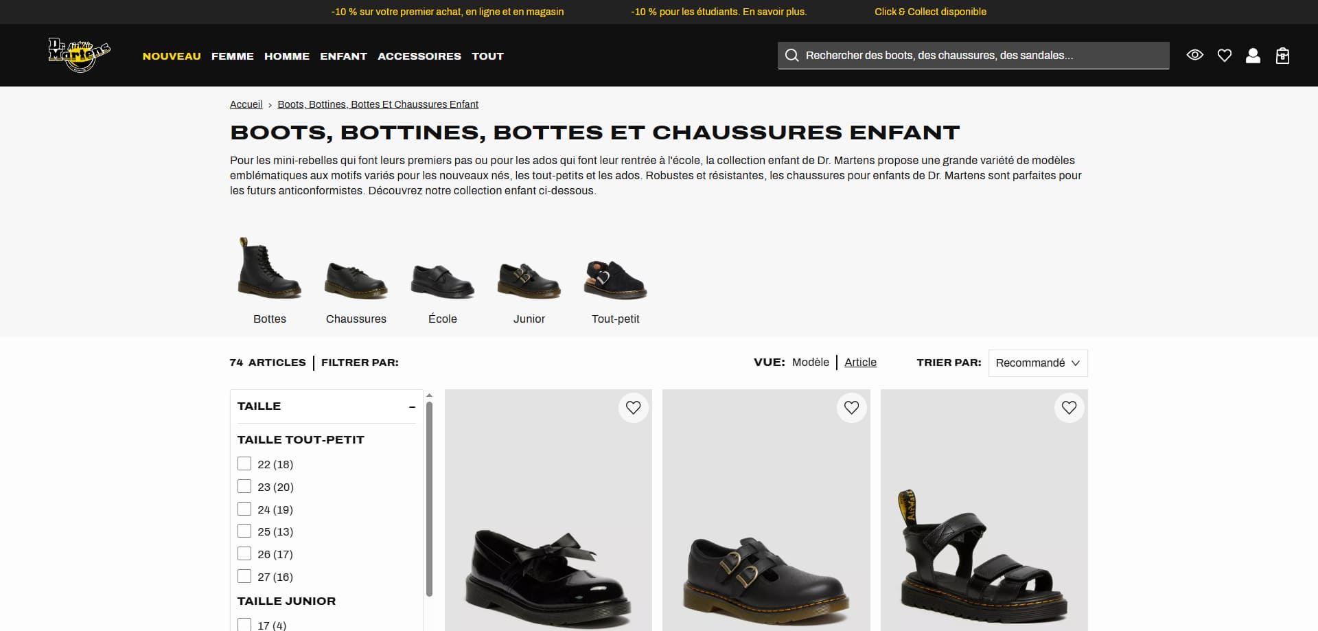 Dr Martens Code de réduction