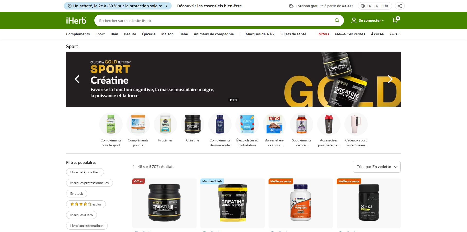 iHerb Bon d'achat