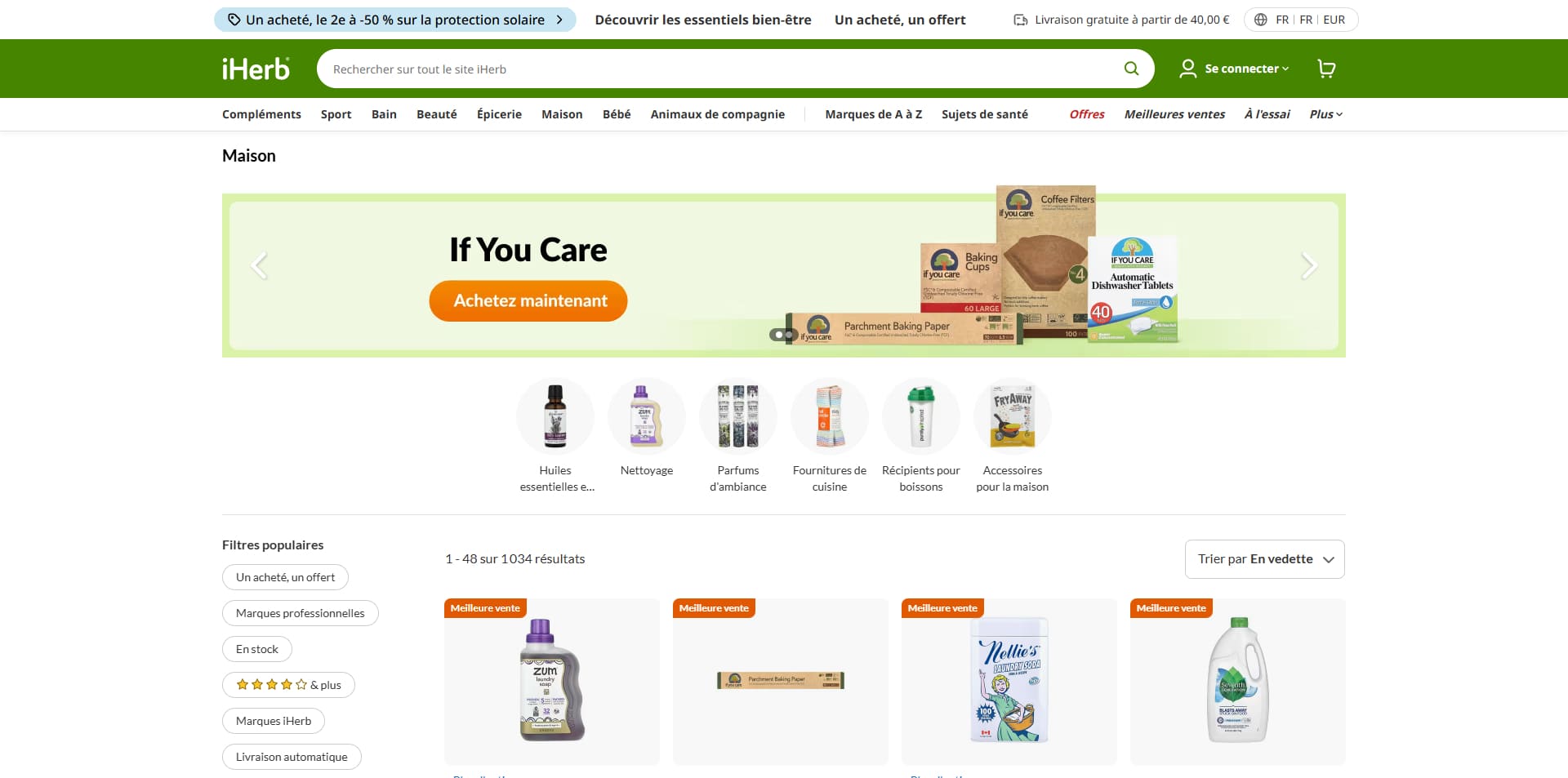 iHerb Bons de réduction
