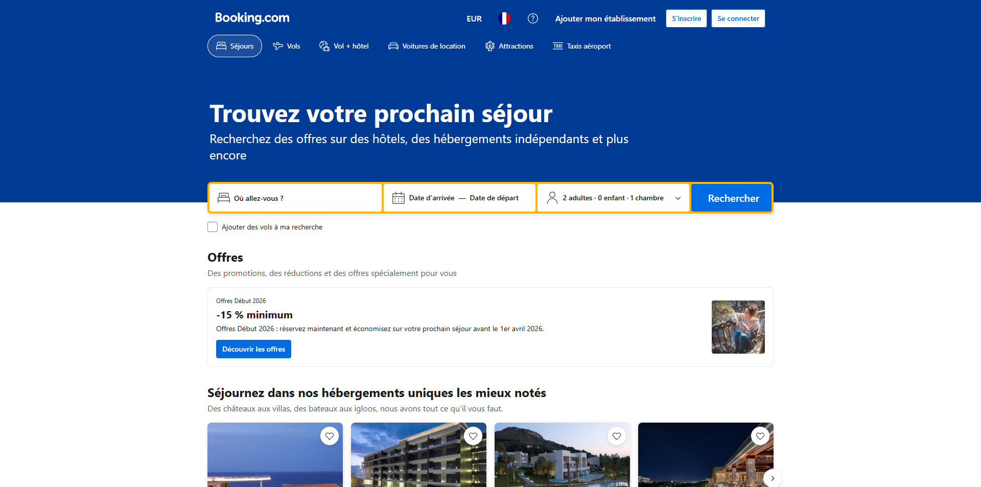 Booking Code de réduction