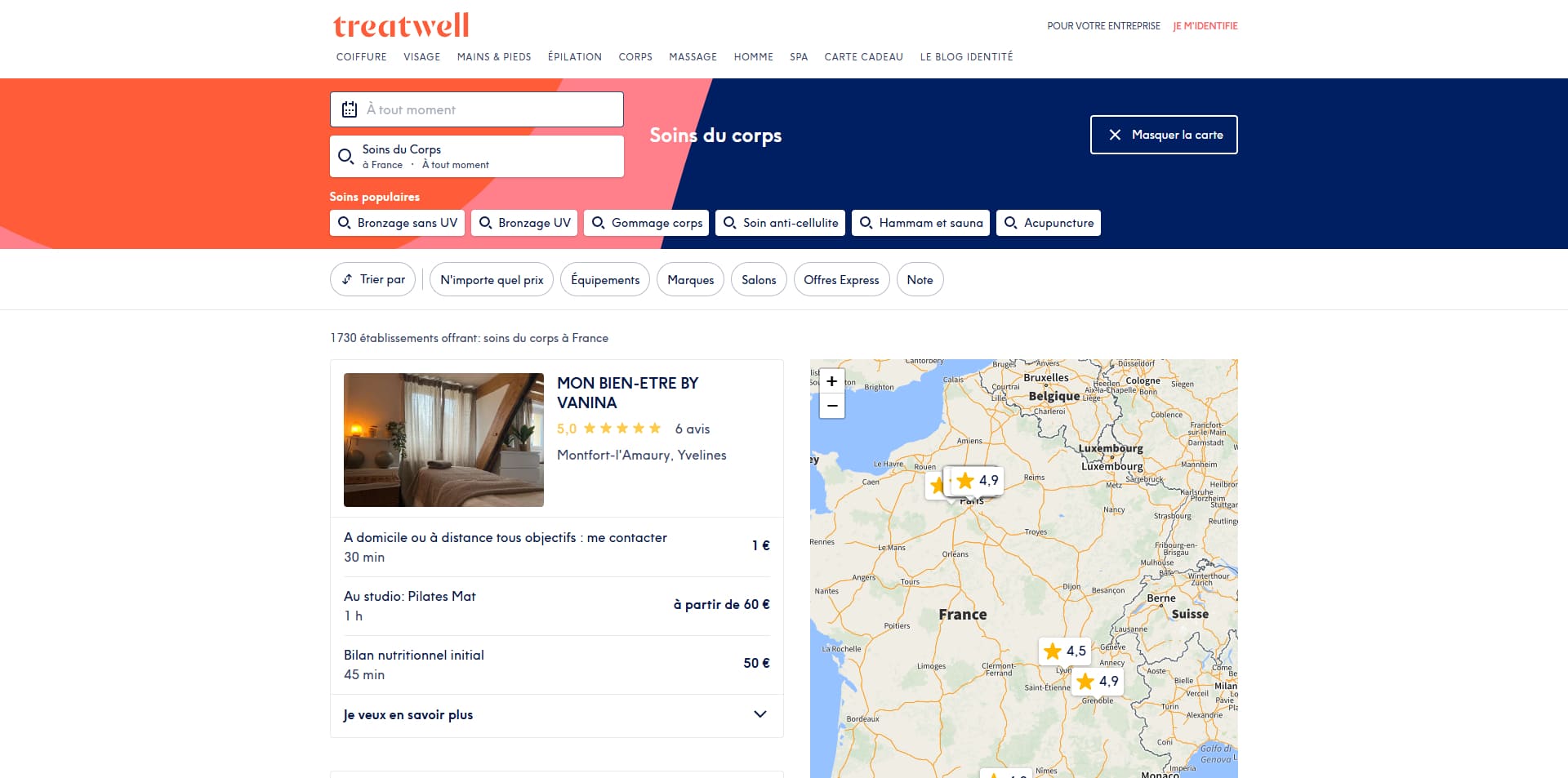 Treatwell Bons de réduction