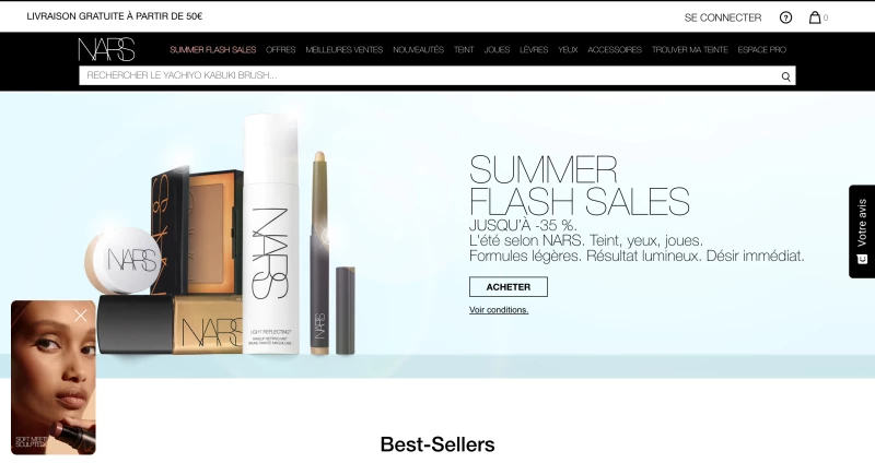 code promo NARS
