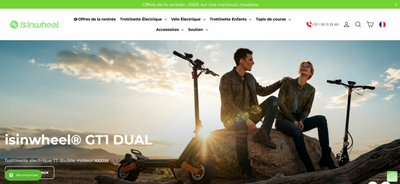 code promo isinwheel